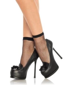 Leg Avenue Claire Fishnet Ankle Socks Socks And Anklets