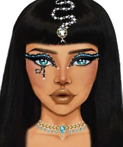 Leg Avenue Costume Jewelry Cleopatra Adhesive Face Jewels Sticker
