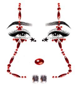 Leg Aveue Clown Adhesive Face Jewels Sticker Circus & Clowns