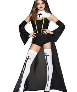 Music Legs Convent Sister Romper Costume Set Military & Uniforms