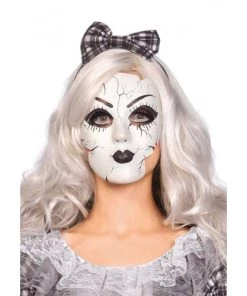Leg Avenue Face Mask Creepy Porcelain Doll Mask With Strap