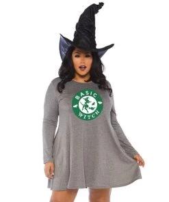 Leg Avenue Curvy Basic Witch Jersey Dress