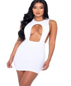 Roma Dresses Cutout High Neck Mini Dress