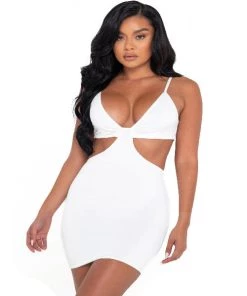Roma Cutout Sculpted Mini Dress