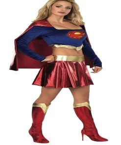 Rubies DC Comics Secret Wishes Deluxe Supergirl Adult Costume