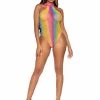 Leg Avenue Teddy And Bodysuits Daydream Rainbow Bodysuit