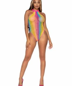 Leg Avenue Teddy And Bodysuits Daydream Rainbow Bodysuit
