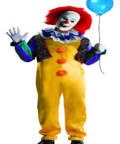 Rubies Deluxe Adult Pennywise Costume Mens Licensed Costumes