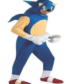 Rubies Mens Licensed Costumes Deluxe Adult Sonic Costume