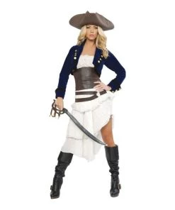 Roma Ladies Pirates Deluxe Colonial Pirate Costume