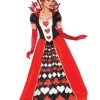Leg Avenue Deluxe Queen Of Hearts Costume Fairytale & Fanasty 1 Leg Avenue Deluxe Queen Of Hearts Costume Fairytale & Fanasty