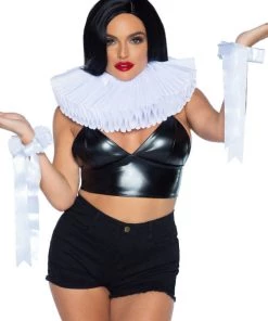 Leg Avenue Deluxe Ruffle Neck Piece And Wrist Cuffs Weapons Props And Kits