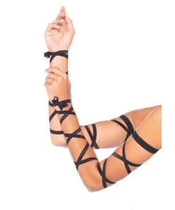Leg Avenue Elastic Ribbon Arm Wraps Festival Accessory Gloves & Arm Warmers
