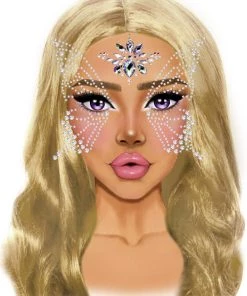 Leg Avenue Fairy Adhesive Face Jewels Sticker Costume Jewelry