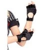 Leg Avenue Fingerless Motorcycle Gloves With Velcro Strap