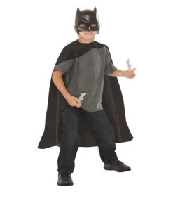 Rubies Kids Licensed Costumes Kids Batman Cape, Mask And Batarang Set – Batman V Superman: Dawn Of Justice