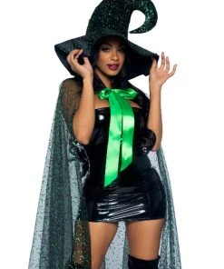 Leg Avenue Glitter Moon Cape And Witch Hat Costume Set Witches Vampire And Devils