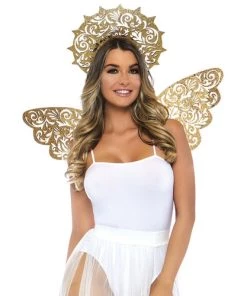 Leg Avenue Golden Angel Wing & Halo Costume Kit