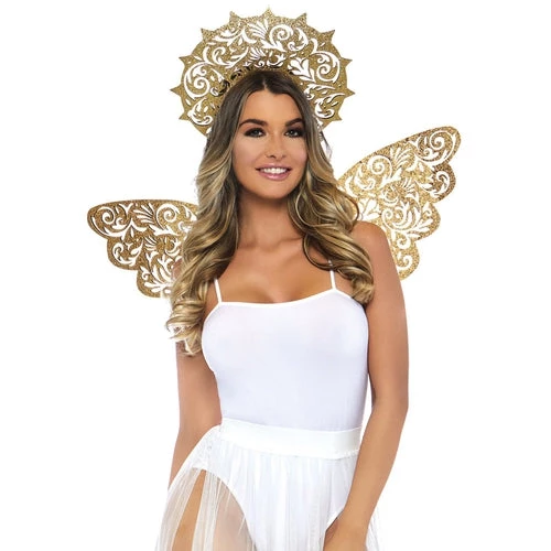 Leg Avenue Golden Angel Wing & Halo Costume Kit 3 Leg Avenue Golden Angel Wing & Halo Costume Kit