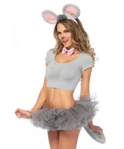 Leg Avenue Grey Mouse Animal Costume Accessory Kit Weapons Props And Kits
