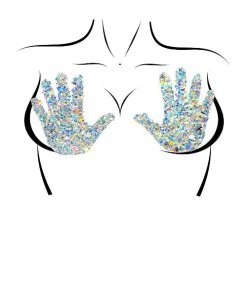 Leg Avenue Handsy Adhesive Holographic Confetti Nipple Stickers