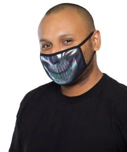 Leg Avenue Iridescent Foil Skull Face Mask
