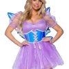Leg Avenue Iridescent Vinyl Waist Cincher Fairy Wings Best Selling Products