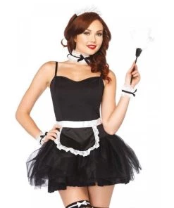 Leg Avenue Weapons Props And Kits Lace French Maid Costume Kit