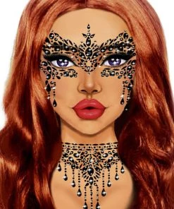 Leg Avenue Masquerade Adhesive Face Jewels Sticker Costume Jewelry