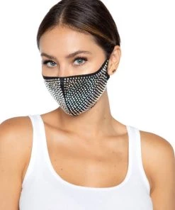 Leg Avenue Mika Rhinestone Face Mask