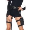 Leg Avenue Multi Strap Garter Utility Belt With Pocket