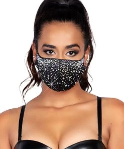 Leg Avenue Nova Rhinestone Face Mask