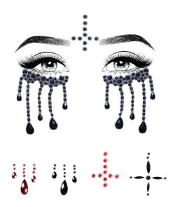 Leg Avenue Possessed Adhesive Face Jewels Sticker Costume Jewelry