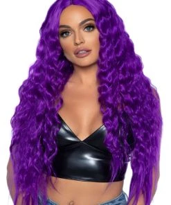 Leg Avenue Purple 29" Wavy Long Wig Wigs