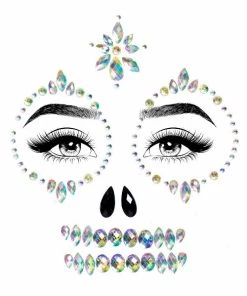 Leg Avenue Skeleton Adhesive Face And Chest Jewel Stickers