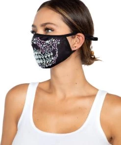 Leg Avenue Skeleton Rhinestone Face Mask