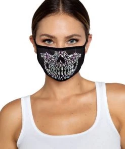 Leg Avenue Skeleton Rhinestone Face Mask