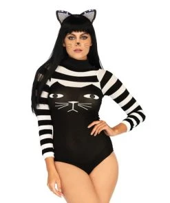 Leg Avenue Striped Cat Costume Bodysuit Animals