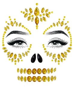 Leg Avenue Skeleton Adhesive Face And Chest Jewel Stickers