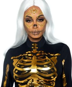 Leg Avenue Skeleton Adhesive Face And Chest Jewel Stickers