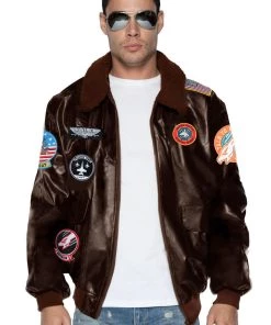 Leg Avenue Mens Licensed Costumes Top Gun Maverick Bomber Jacket