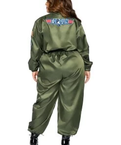 Leg Avenue Ladies Licensed Costumes Top Gun Parachute Flight Suit Costume