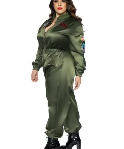 Leg Avenue Ladies Licensed Costumes Top Gun Parachute Flight Suit Costume