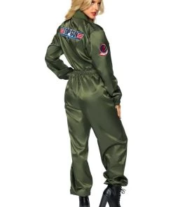 Leg Avenue Ladies Licensed Costumes Top Gun Parachute Flight Suit Costume