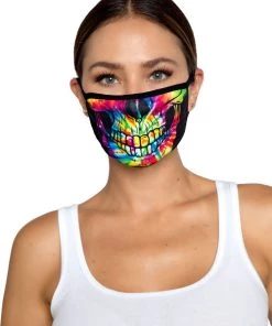 Leg Avenue Tie Dye Skull Face Mask