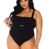 Leg Avenue Teddy And Bodysuits Tongue Tied Plus Bodysuit Set