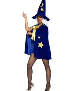 Leg Avenue Witches Vampire And Devils Velvet Moon And Stars Cape And Wizard Hat
