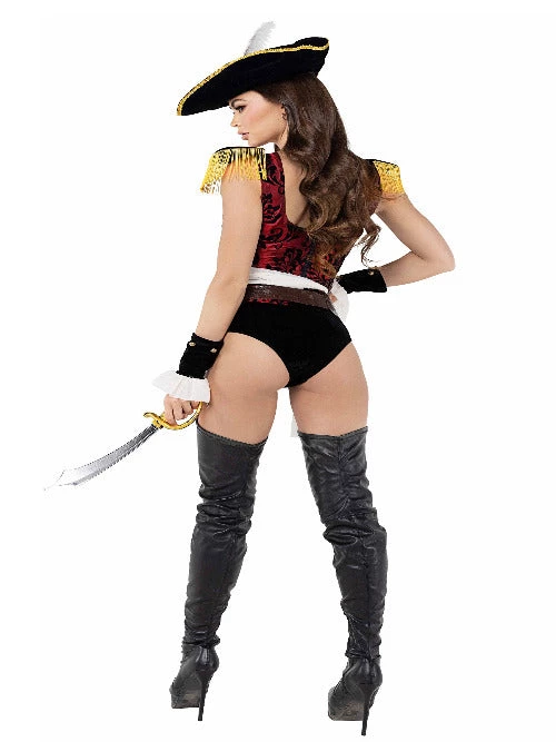 Roma 7pc Playboy High Sea Pirate Costume 4 Roma 7pc Playboy High Sea Pirate Costume