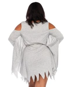 Leg Avenue Spooky Curvy Jersey Ghost Dress