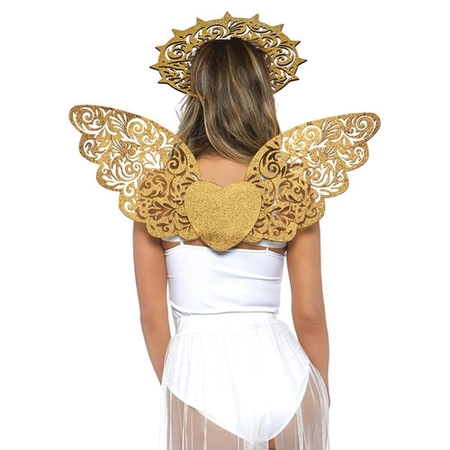 Leg Avenue Golden Angel Wing & Halo Costume Kit 4 Leg Avenue Golden Angel Wing & Halo Costume Kit